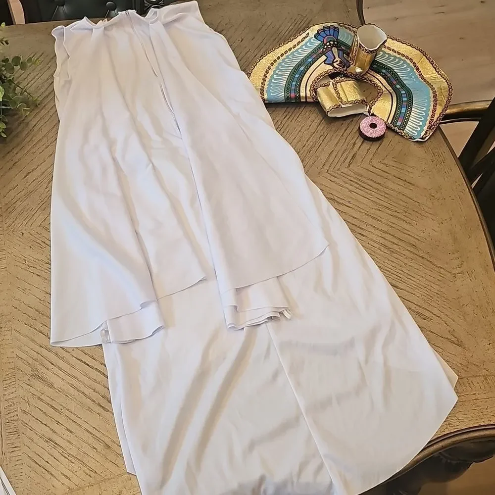 Cleopatra Egyptian Princess Costume White and Gold Size 8/10
